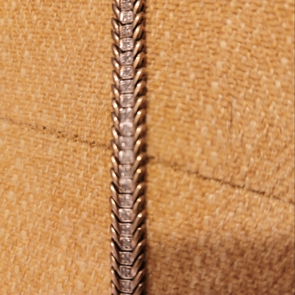 Genuine Diamond Gold Bracelet